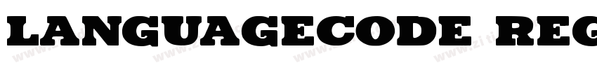 languagecode Regular字体转换